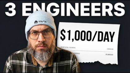 $1,000 a Day in AI Costs. Three Engineers. No Writing Code.