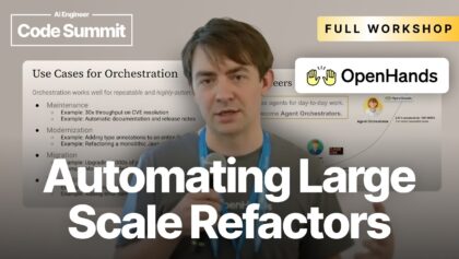 Automating Large Scale Refactors with Parallel Agents – Robert Brennan, OpenHands