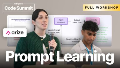Build a Prompt Learning Loop – SallyAnn DeLucia & Fuad Ali, Arize