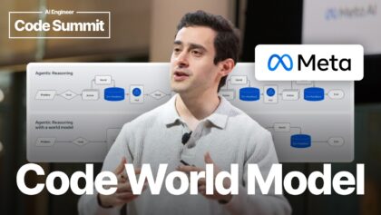 Code World Model: Building World Models for Computation – Jacob Kahn, FAIR Meta