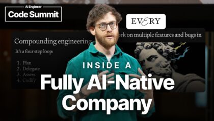 Dispatch from the Future: building an AI-native Company – Dan Shipper, Every, AI & I