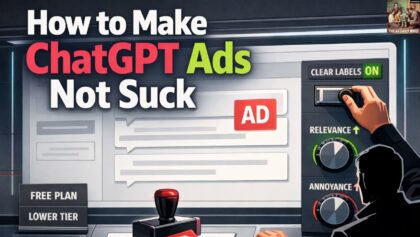 How to Make ChatGPT Ads Not Suck
