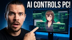 I Coded an AI Waifu that Controls My PC (Claude Cowork + ThreeJS)