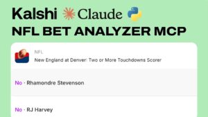 I Connected Claude to NFL Prop Bets on Kalshi