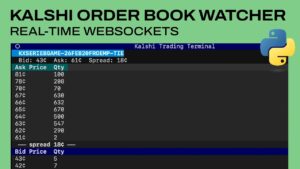 Kalshi Order Book Watcher: Websockets For Real-Time Data