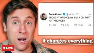 LIVE: OPENAI BUYS OPENCLAW! WILL ANTHROPIC SURVIVE???