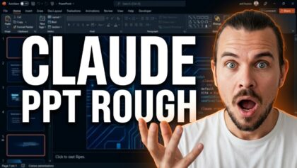 Live Testing the New Claude PowerPoint Extension (It’s Rough)