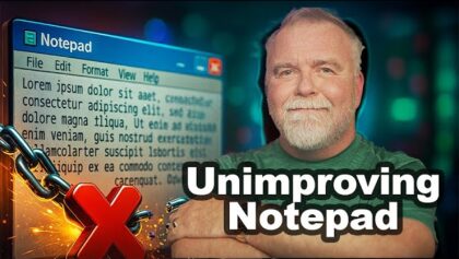 Microsoft “Improved” Notepad. I Un-Improved It.