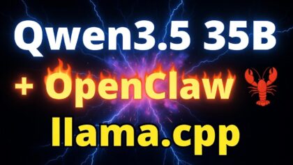 Qwen3.5 35B Meets OpenClaw: Run with Llama.cpp Locally