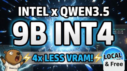 Qwen3.5 9B at 4-Bit: Intel’s Quantized Model Runs Locally with 4x Less VRAM