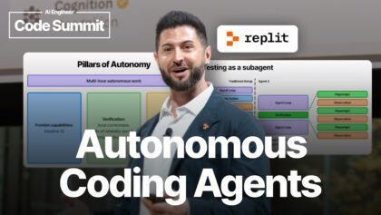 The 3 Pillars of Autonomy – Michele Catasta, Replit
