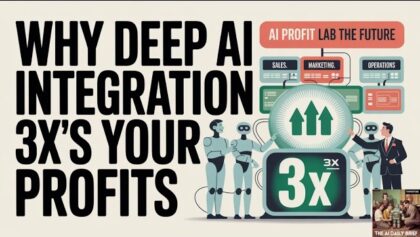 Why Deeply Integrating AI 3x’s Likelihood of Financial Gains from AI