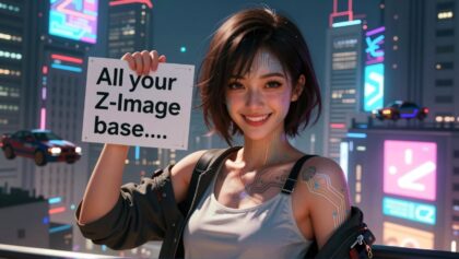Z-Image Base – locally on your own PC in ComfyUI – great for LoRAs!