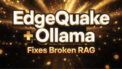 EdgeQuake – 100% Local with Ollama: Fixes Broken RAG