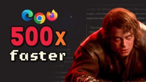 He just crawled through hell to fix the browser…