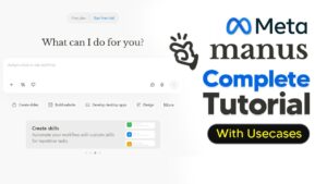 How To Use Manus AI  – Manus AI Tutorial 2026